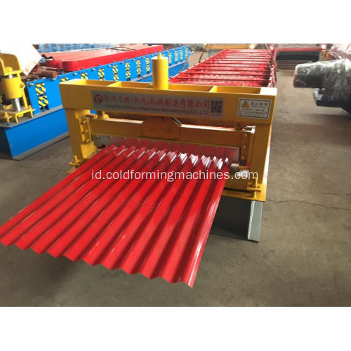 Bergelombang Tile Roofing Sheet Roll Forming Machine